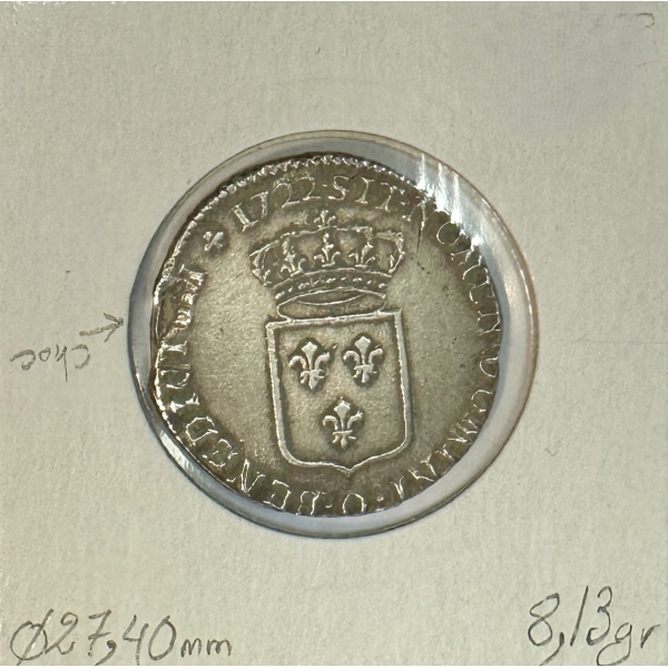 1/3 ECU de France - LOUIS XV - 1722...