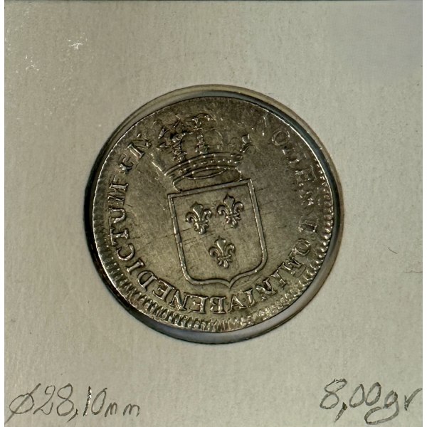 1/3 ECU de France - LOUIS XV - 1721...