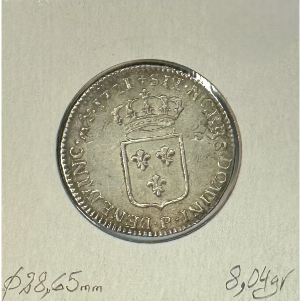 1/3 ECU de France - LOUIS XV - 1721...