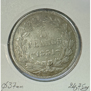 5 FRANCS LOUIS-PHILIPPE Ier - 1831BB - Pièce de Monnaie... 2