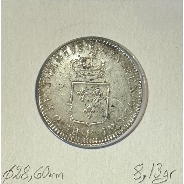 1/3 ECU de France - LOUIS XV - 1721...