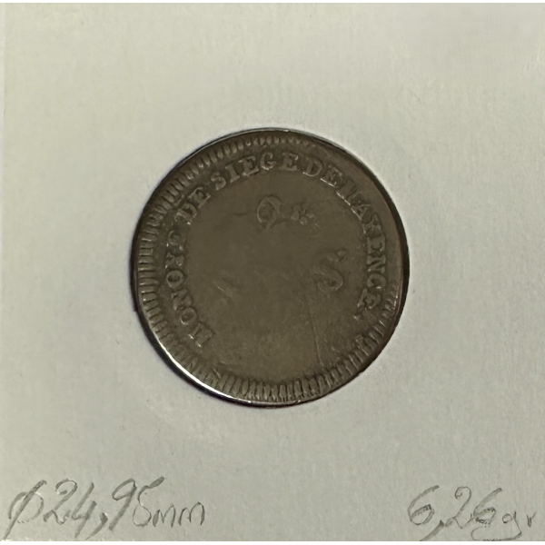 ALLEMAGNE SIEGE DE MAYENCE - 2 SOLS...