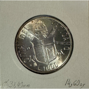 VATICAN - 1000 LIRES 1984 - Pièce de Monnaie en Argent //... 2