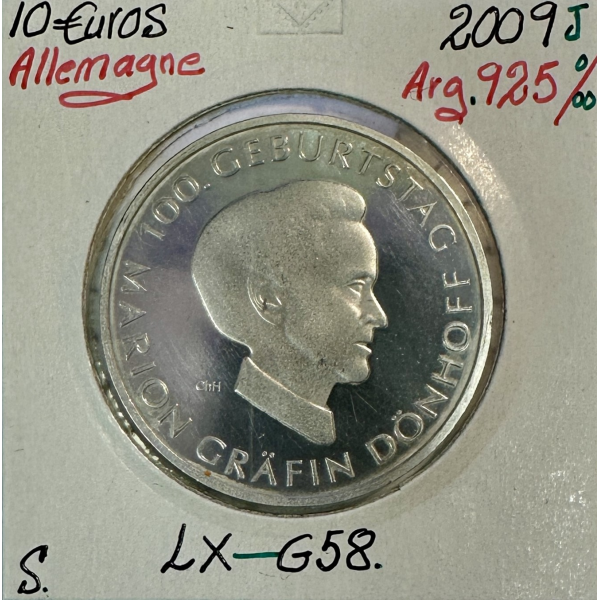 ALLEMAGNE - 10 EURO 2009J - Pièce de...