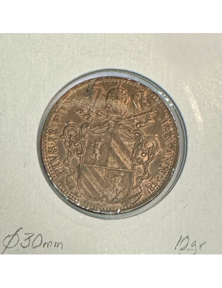 VATICAN - 1 BAIOCCO 1849 IV R - Monnaie en Cuivre // Qualité : TTB