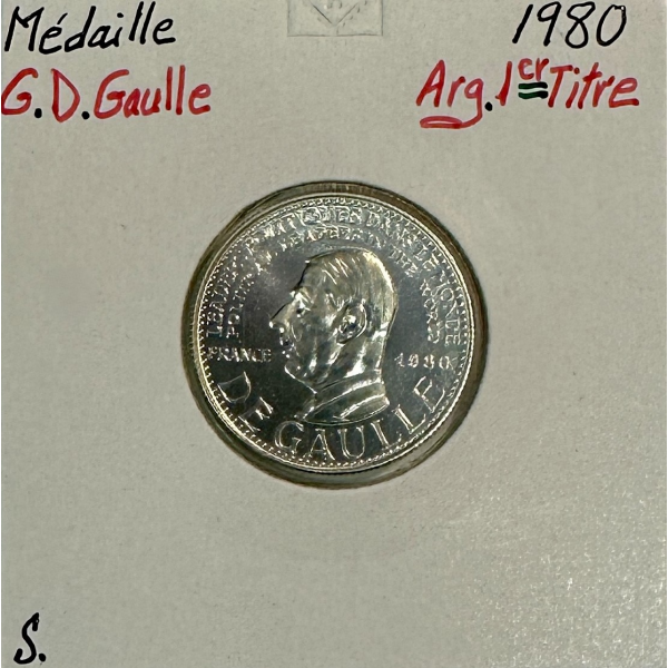 Médaille en Argent - CHARLES DE...