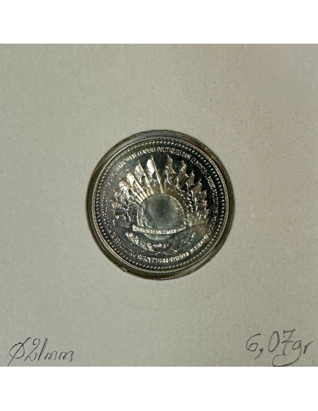 Médaille en Argent - CHARLES DE GAULLE (1980) // Qualité : SUP