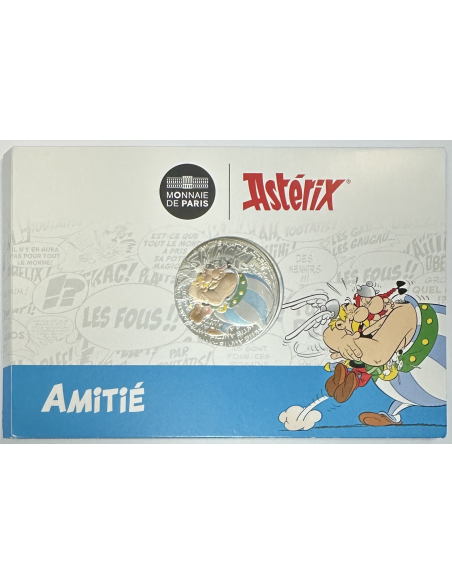 France - 50 Euro 2022 - Monnaie Colorisée en Argent // ASTERIX AMITIE