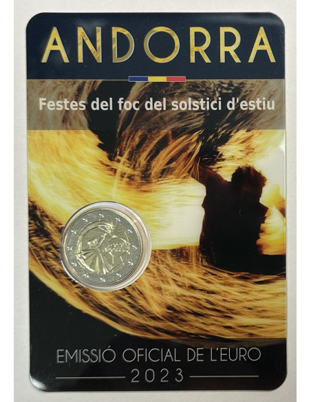 ANDORRE - 2 Euro Commémorative 2023 (Fêtes du solstice d'été) Qualité : BU