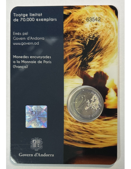 ANDORRE - 2 Euro Commémorative 2023 (Fêtes du solstice d'été) Qualité : BU