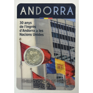 ANDORRE - 2 Euro Commémorative 2023 (Adhésion aux Nations...