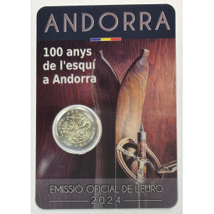 ANDORRE - 2 Euro Commémorative 2024 (Centenaire du ski en...