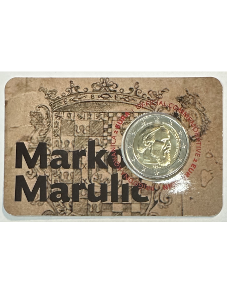 CROATIE - 2 EURO 2024  - Marko Marulic // COIN CARD