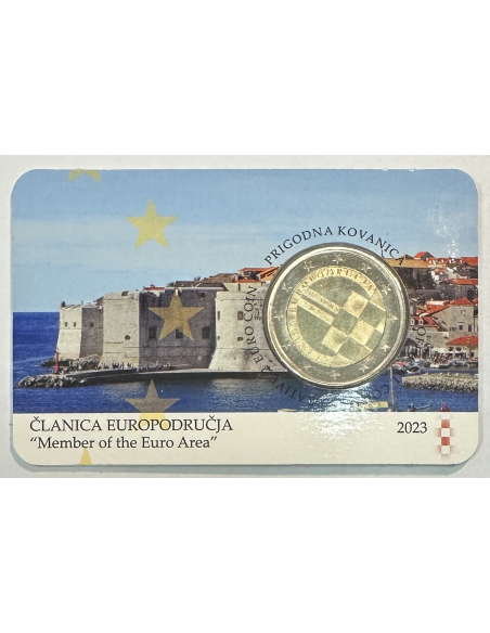 CROATIE - 2 EURO 2023  - Adhésion de la Croatie à l'UE // COIN CARD