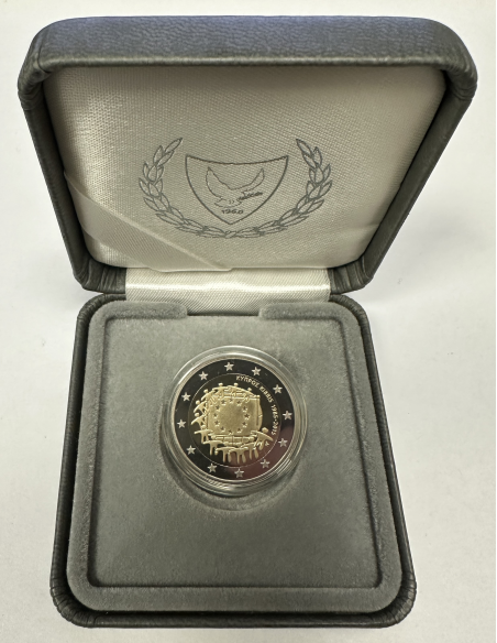 CHYPRE - 2 Euro commémorative 2015 - UNION EUROPEENNE // Coffret BE