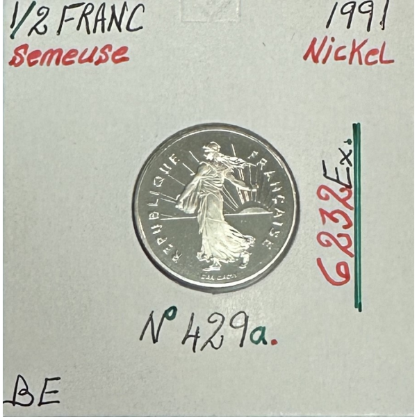1/2 FRANC SEMEUSE - 1991 - Pièce de...