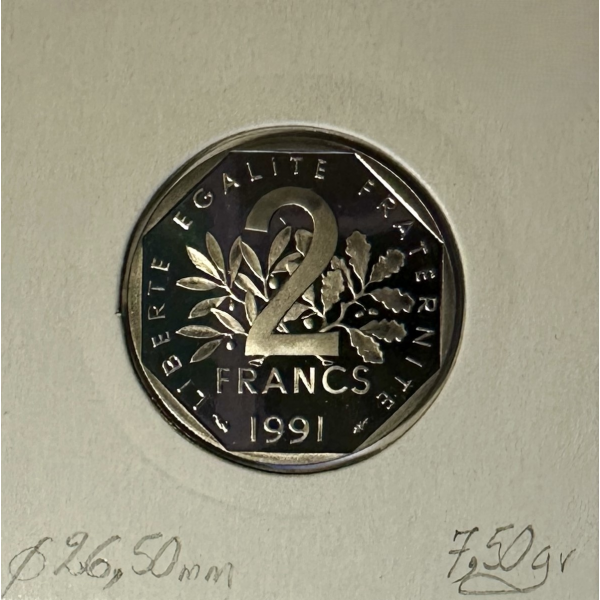 2 FRANCS SEMEUSE - 1991 - Pièce de...
