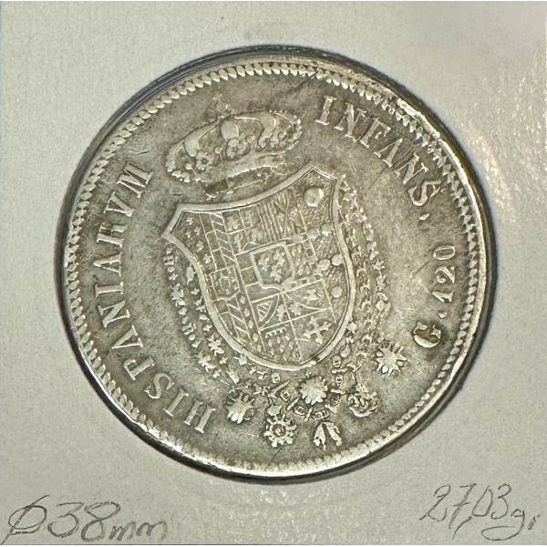 ITALIE - 120 GRANA 1818 - Pièce de...