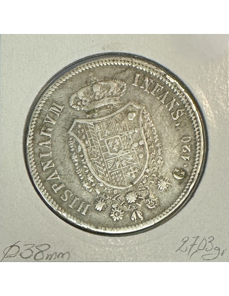 ITALIE - 120 GRANA 1818 - Pièce de Monnaie en Argent // Qualité : TB
