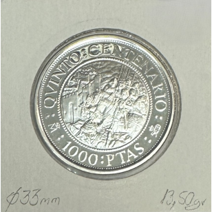 ESPAGNE - 1000 PESETAS 1989 - Pièce de Monnaie en Argent... 2