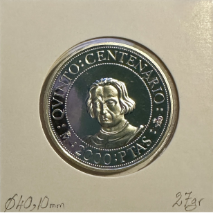 ESPAGNE - 2000 PESETAS 1989 - Pièce de Monnaie en Argent... 2