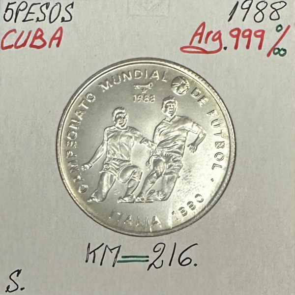 5 PESOS 1988 - Monnaie en argent //...