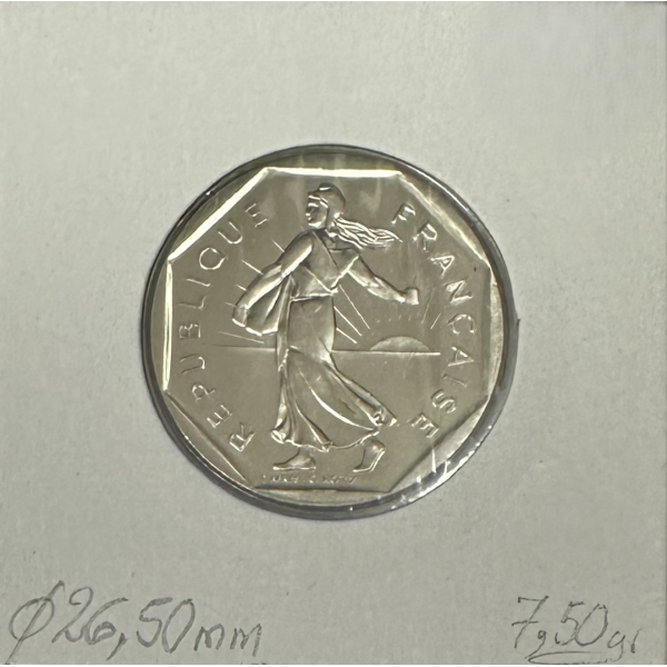 2 FRANCS SEMEUSE - 1991 "Frappe...