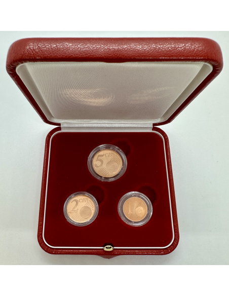 MONACO - Coffret BE - 1 Cent, 2 Cents et 5 Centimes d'Euro de l'Année 2005