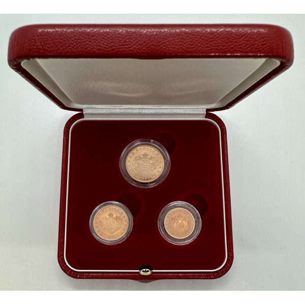 MONACO - Coffret BE - 1 Cent, 2 Cents...