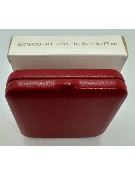 MONACO - Coffret BE - 1 Cent, 2 Cents et 5 Centimes d'Euro de l'Année 2005