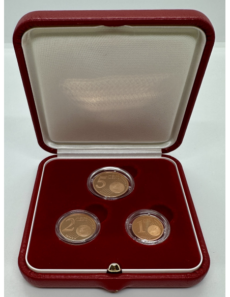MONACO - Coffret BE - 1 Cent, 2 Cents et 5 Centimes d'Euro de l'Année 2005