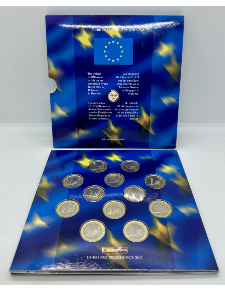 EURO PRESIDENCY SET - Monnaie des différents pays // COFFRET BU 2002