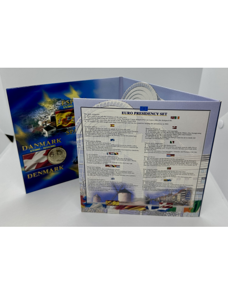 EURO PRESIDENCY SET - Monnaie des différents pays // COFFRET BU 2002