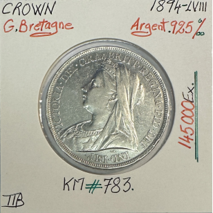 ROYAUME-UNI / GRANDE BRETAGNE - CROWN 1894 LVIII -...
