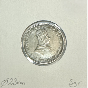 HONGRIE - 1 KORONA 1896 - Pièce de Monnaie en Argent //... 2