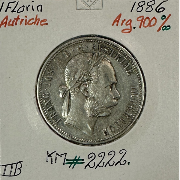 AUTRICHE - 1 FLORIN 1886 - Pièce de...