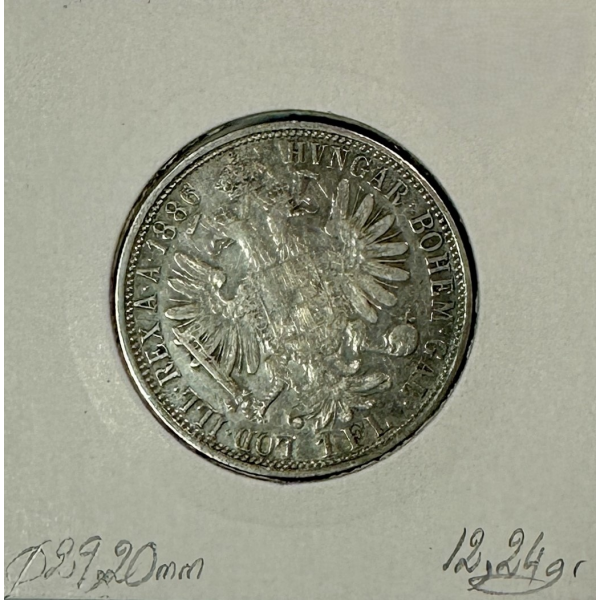 AUTRICHE - 1 FLORIN 1886 - Pièce de...