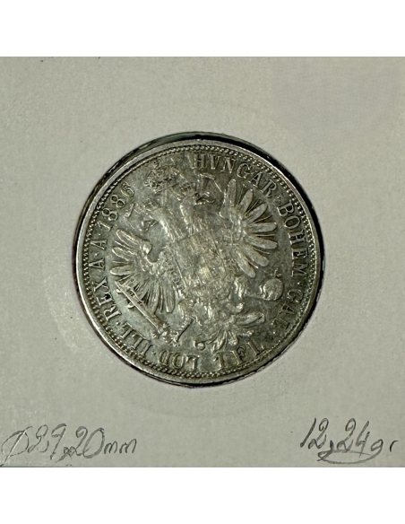 AUTRICHE - 1 FLORIN 1886 - Pièce de Monnaie en Argent // TTB