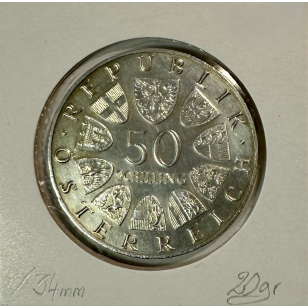AUTRICHE - 50 SCHILLING 1968 - Pièce de Monnaie en Argent... 2