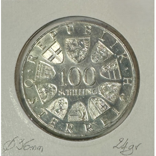 AUTRICHE - 100 SCHILLING 1974 (ND) - Pièce de Monnaie en... 2