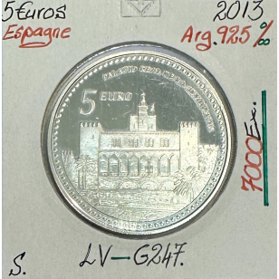 Espagne - 5 Euro 2013 - Pièce de Monnaie en Argent //...