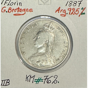 ROYAUME-UNI / GRANDE BRETAGNE (1 Florin 1887) Monnaie en...