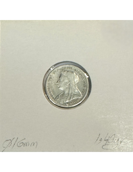 ROYAUME-UNI / GRANDE BRETAGNE (3 Pence 1899) Monnaie en Argent // Qualité : TTB