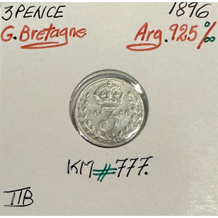 ROYAUME-UNI / GRANDE BRETAGNE (3 Pence 1896) Monnaie en...