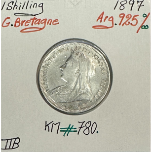 ROYAUME-UNI / GRANDE BRETAGNE - 1 Shilling 1897 - Monnaie...