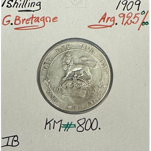 ROYAUME-UNI / GRANDE BRETAGNE - 1 Shilling 1909 - Monnaie...