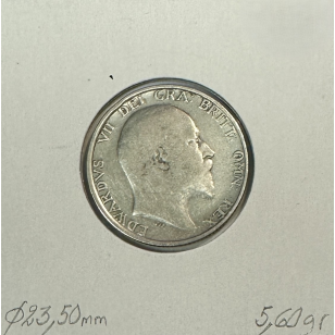 ROYAUME-UNI / GRANDE BRETAGNE - 1 Shilling 1909 - Monnaie... 2