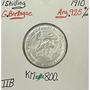 ROYAUME-UNI / GRANDE BRETAGNE - 1 Shilling 1910 - Monnaie...