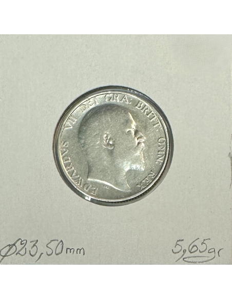 ROYAUME-UNI / GRANDE BRETAGNE - 1 Shilling 1910 - Monnaie en Argent // TTB