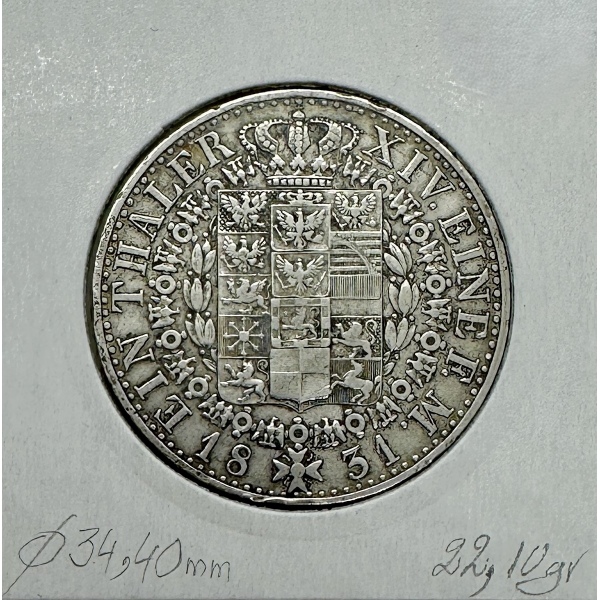 ALLEMAGNE PRUSSE - 1 THALER 1831 A -...